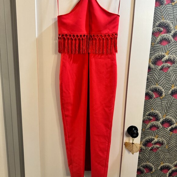 Likely Red Tassel Dress - Size 4 - Picture 2 of 4